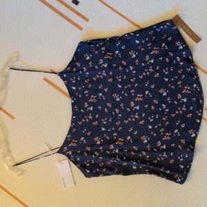 Reformation Atticus Top Size L - Blue Floral